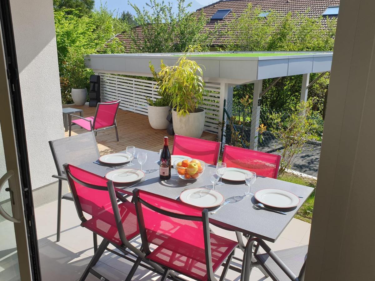 L'Appartement Jardin Avec Vue Montagnes Sévrier Exterior foto