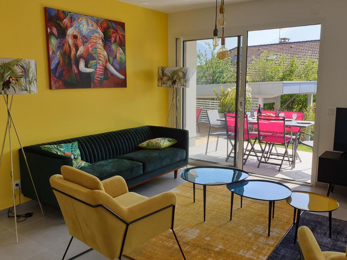 L'Appartement Jardin Avec Vue Montagnes Sévrier Exterior foto