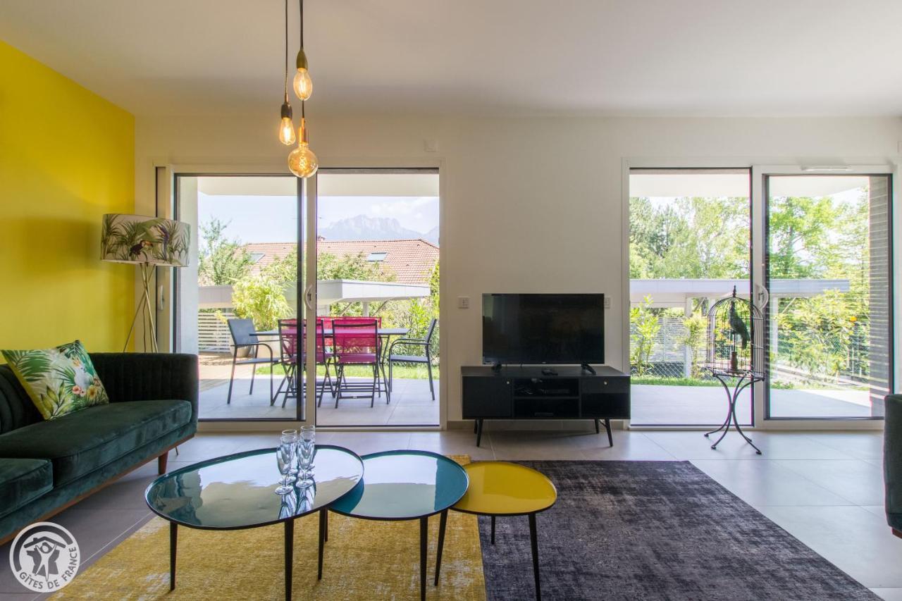 L'Appartement Jardin Avec Vue Montagnes Sévrier Exterior foto
