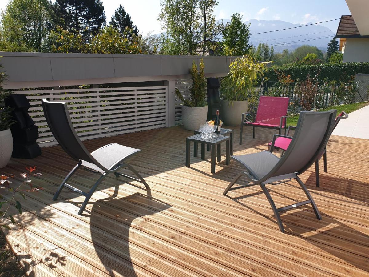 L'Appartement Jardin Avec Vue Montagnes Sévrier Exterior foto
